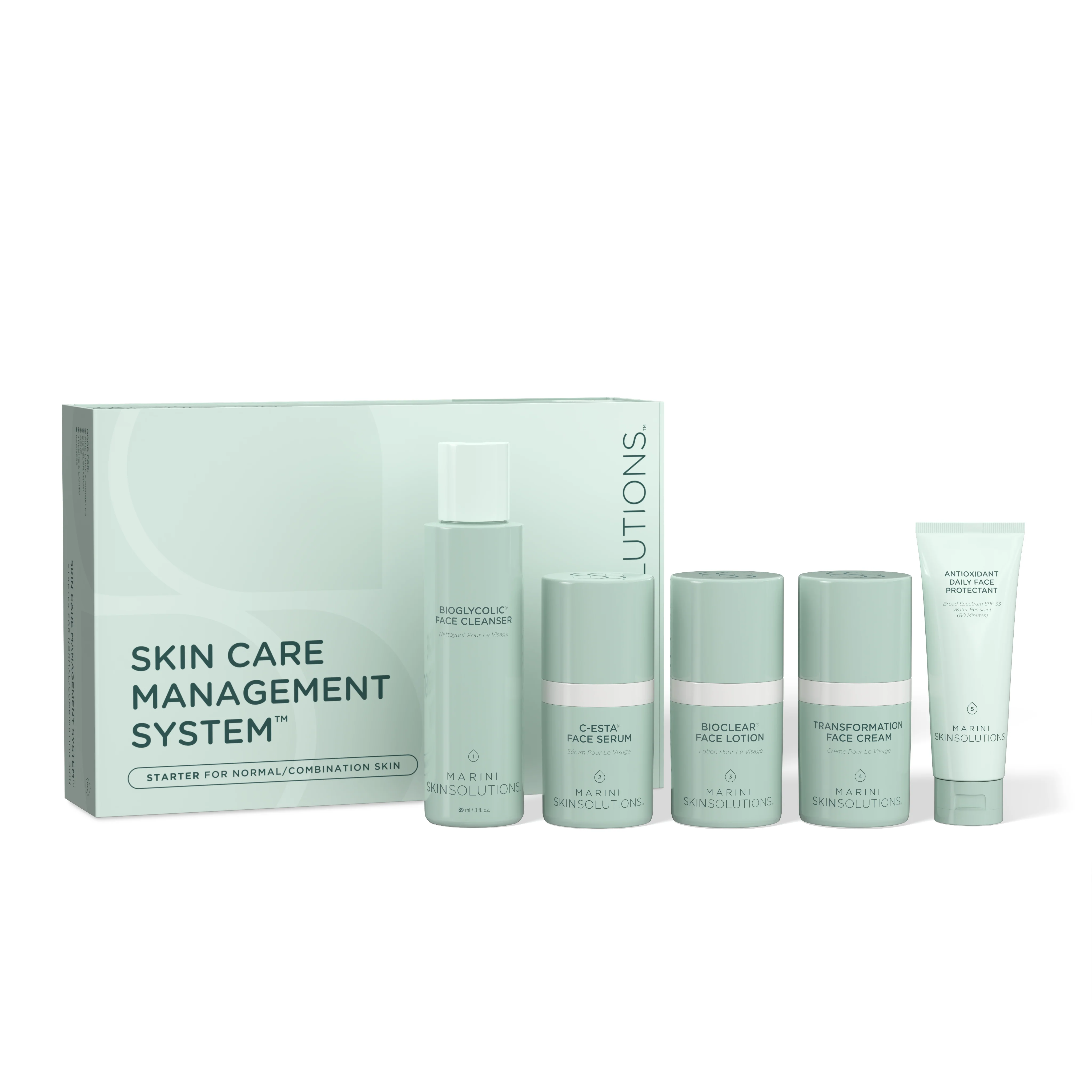 Marini Skin Solutions | Skincare Management Systems with Daily Face Protectant SPF Untinted Normal / Combination - Image 2