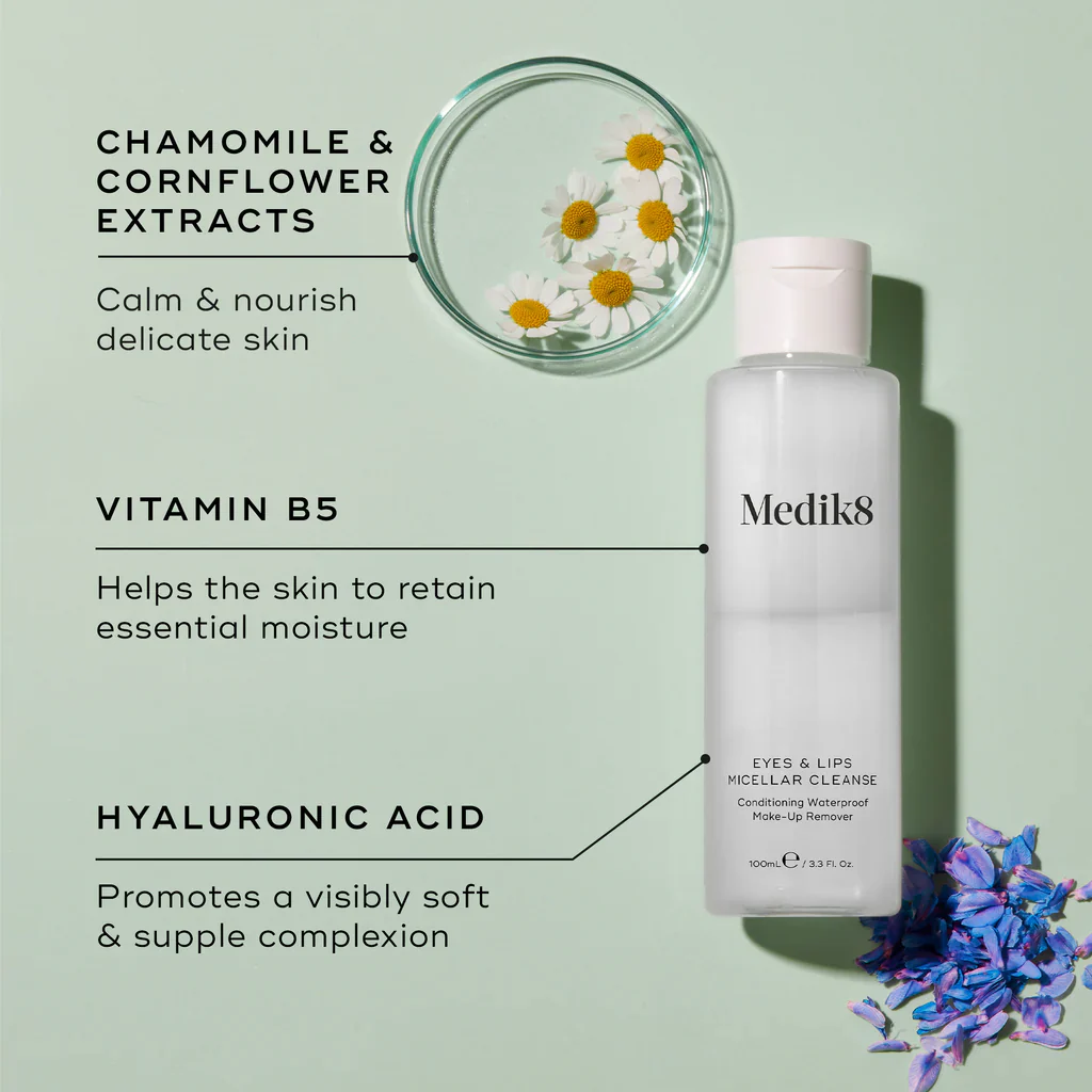 Medik8 | Eyes & Lips Micellar Cleanse (100ml) - Image 3